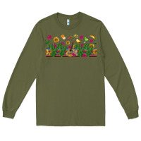 Army Green mexican sombrero guitar rose cactus libbey  cup Long Sleeve Tee - BundleAndBundleShop