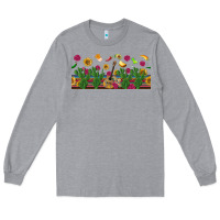 Heather Grey mexican sombrero guitar rose cactus libbey  cup Long Sleeve Tee - BundleAndBundleShop