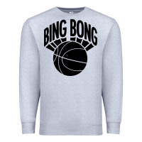 Heather Grey black bing bong Premium Sweatshirt - linhVisuals