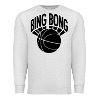 Oatmeal Heather black bing bong Premium Sweatshirt - linhVisuals