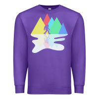 Purple bigfoot t  shirt bigfoot   bigfoot 8 Premium Sweatshirt - linhVisuals