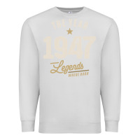 Dove Grey The Year 1947 - 75th Birthday Vintage Classic Premium Sweatshirt - linhVisuals