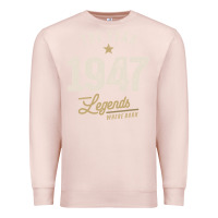 Pale Pink The Year 1947 - 75th Birthday Vintage Classic Premium Sweatshirt - linhVisuals