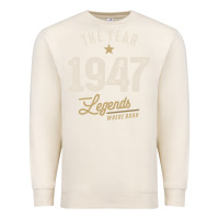 Sandshell The Year 1947 - 75th Birthday Vintage Classic Premium Sweatshirt - linhVisuals