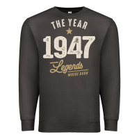 Smoke The Year 1947 - 75th Birthday Vintage Classic Premium Sweatshirt - linhVisuals