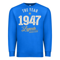 True Royal The Year 1947 - 75th Birthday Vintage Classic Premium Sweatshirt - linhVisuals