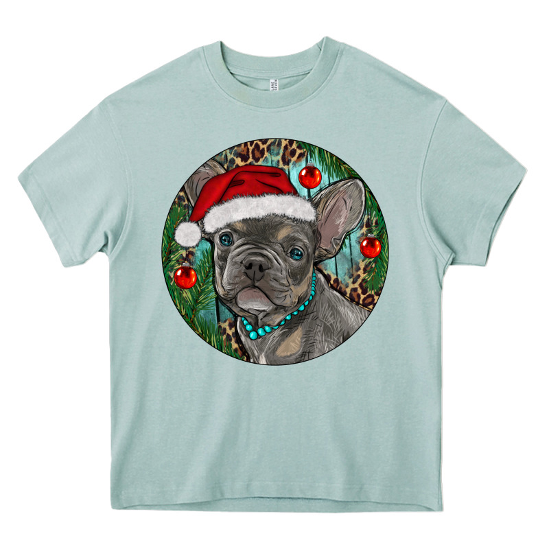 Frenchie Christmas Heavy Core Tee by RanaPortraitStore | Teevron