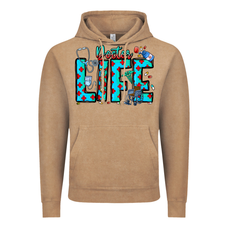 Doctor Life Vintage Hoodie by CowhideDigitalArt | Teevron