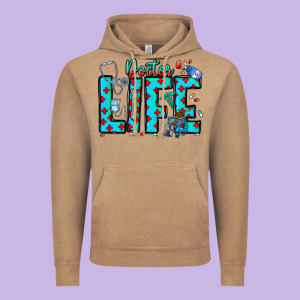 Doctor Life Vintage Hoodie Designed By Cowhidedigitalart