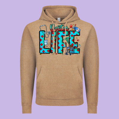 Doctor Life Vintage Hoodie Designed By Cowhidedigitalart