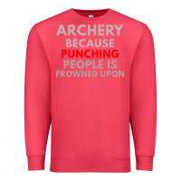 Cardinal archery because punching people is frowned upon Premium Sweatshirt - linhVisuals
