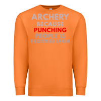 Carrot archery because punching people is frowned upon Premium Sweatshirt - linhVisuals