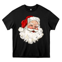 Black santa claus Heavy Core Tee - CowGirlArtShop