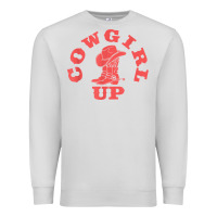 Dove Grey cowgirl up leopad hat boot rodeo western country southern t shirt Premium Sweatshirt - linhVisuals