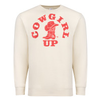 Sandshell cowgirl up leopad hat boot rodeo western country southern t shirt Premium Sweatshirt - linhVisuals