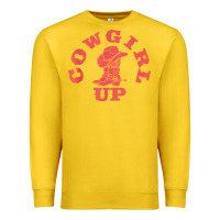 Lemon cowgirl up leopad hat boot rodeo western country southern t shirt Premium Sweatshirt - linhVisuals