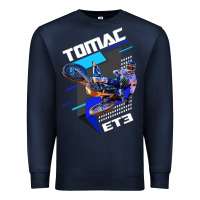 Navy eli et3 tomac pullover hoodie Premium Sweatshirt - linhVisuals