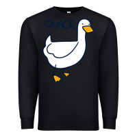 Black quack duck Premium Sweatshirt - linhVisuals