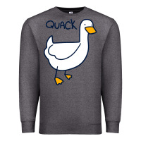 Charcoal Heather quack duck Premium Sweatshirt - linhVisuals