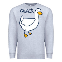 Heather Grey quack duck Premium Sweatshirt - linhVisuals