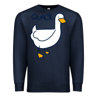Navy quack duck Premium Sweatshirt - linhVisuals