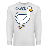 Oatmeal Heather quack duck Premium Sweatshirt - linhVisuals