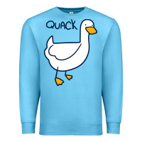 Ocean Blue quack duck Premium Sweatshirt - linhVisuals