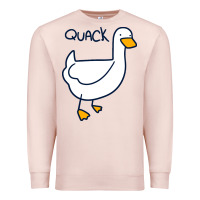 Pale Pink quack duck Premium Sweatshirt - linhVisuals