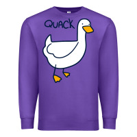 Purple quack duck Premium Sweatshirt - linhVisuals
