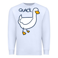 White quack duck Premium Sweatshirt - linhVisuals