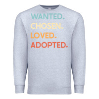 Heather Grey adoption day announcement   wanted chosen loved adopted premium t shir Premium Sweatshirt - linhVisuals