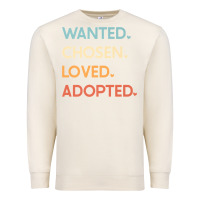 Sandshell adoption day announcement   wanted chosen loved adopted premium t shir Premium Sweatshirt - linhVisuals