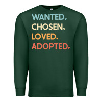 Sports Green adoption day announcement   wanted chosen loved adopted premium t shir Premium Sweatshirt - linhVisuals