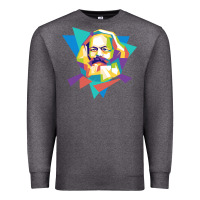 Charcoal Heather karl marx get vintage Premium Sweatshirt - linhVisuals