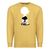 Antique Gold peanuts shadow silhouette Premium Sweatshirt - linhVisuals
