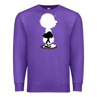 Purple peanuts shadow silhouette Premium Sweatshirt - linhVisuals