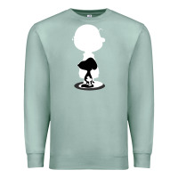 Seafoam peanuts shadow silhouette Premium Sweatshirt - linhVisuals