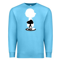 Ocean Blue peanuts shadow silhouette Premium Sweatshirt - linhVisuals