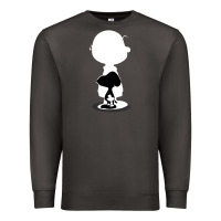 Smoke peanuts shadow silhouette Premium Sweatshirt - linhVisuals