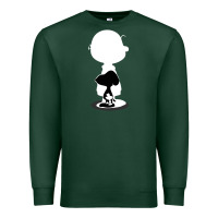 Sports Green peanuts shadow silhouette Premium Sweatshirt - linhVisuals