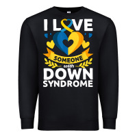 Black down syndrome awareness month special needs love Premium Sweatshirt - linhVisuals