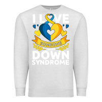 Oatmeal Heather down syndrome awareness month special needs love Premium Sweatshirt - linhVisuals