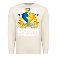 Sandshell down syndrome awareness month special needs love Premium Sweatshirt - linhVisuals