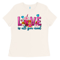 Bone Love Is All You Need Valentines Day Frappe Coffee Ladies Tee - FaDigitalArtStudio