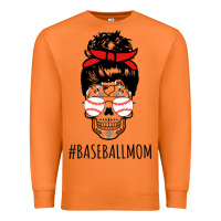 Carrot Baseball Mom Skull Premium Sweatshirt - linhVisuals