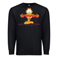 Black garfiel Premium Sweatshirt - linhVisuals