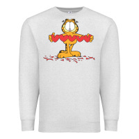 Oatmeal Heather garfiel Premium Sweatshirt - linhVisuals