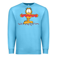 Ocean Blue garfiel Premium Sweatshirt - linhVisuals