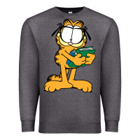 Charcoal Heather garfiel Premium Sweatshirt - linhVisuals