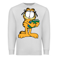 Dove Grey garfiel Premium Sweatshirt - linhVisuals